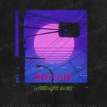 Soulisfree Tokyo Lights Washed Tee