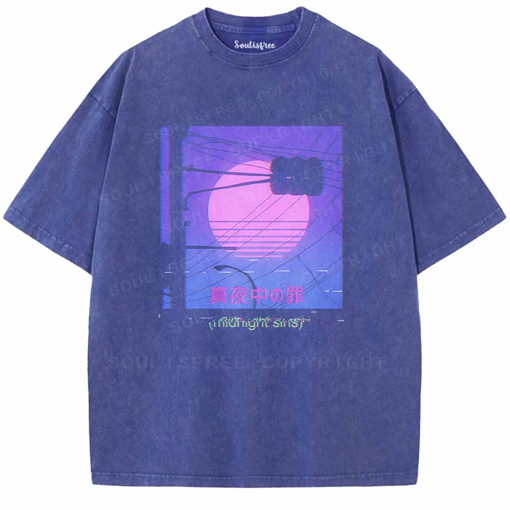 Soulisfree Tokyo Lights Washed Tee