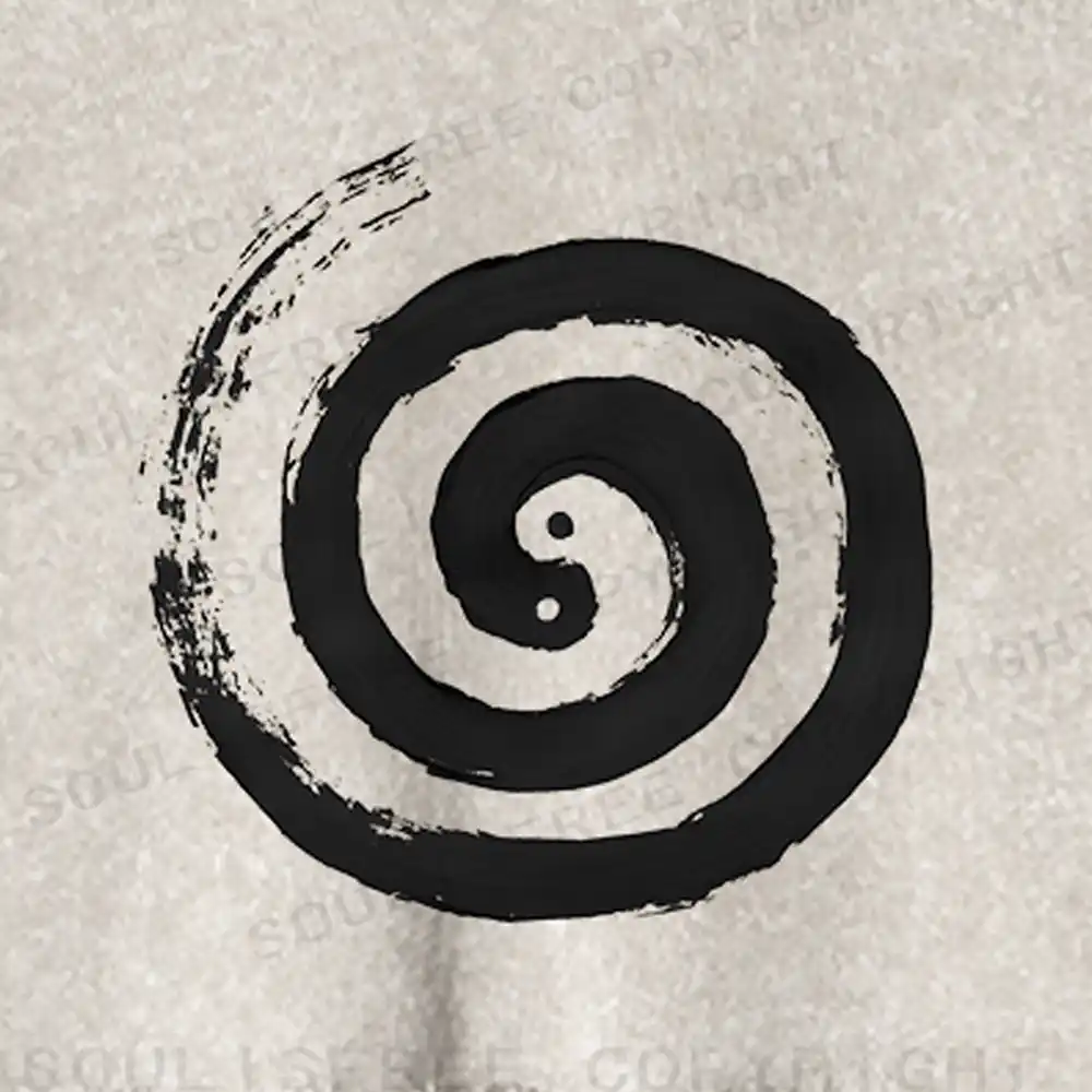 The Cycle Of Life Washed Cropped Sweatshirt