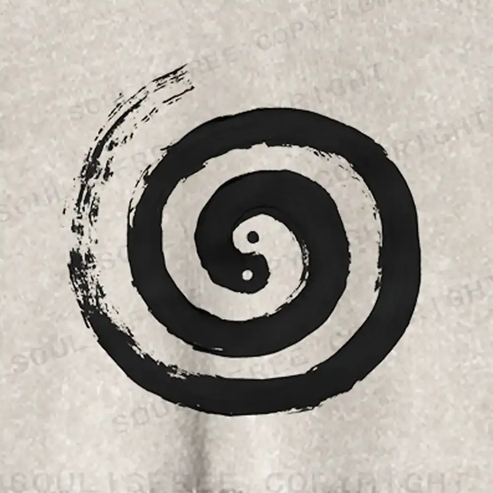 The Cycle Of Life Washed Cropped Sweatshirt