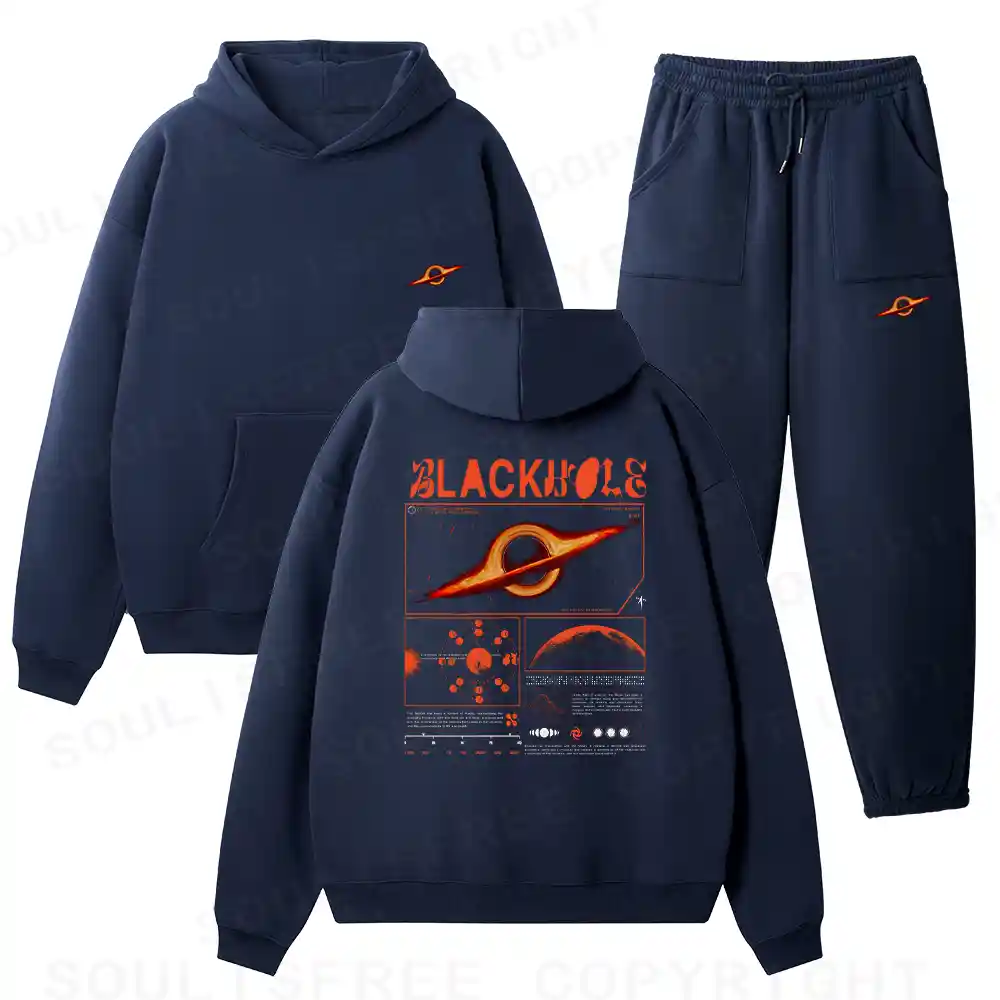 The Mystery Of Black Holes Fleece Hoodie Set