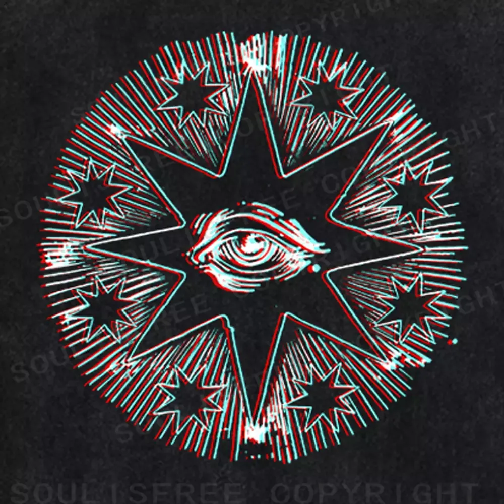 Soulisfree Cosmic Watcher Washed Tee