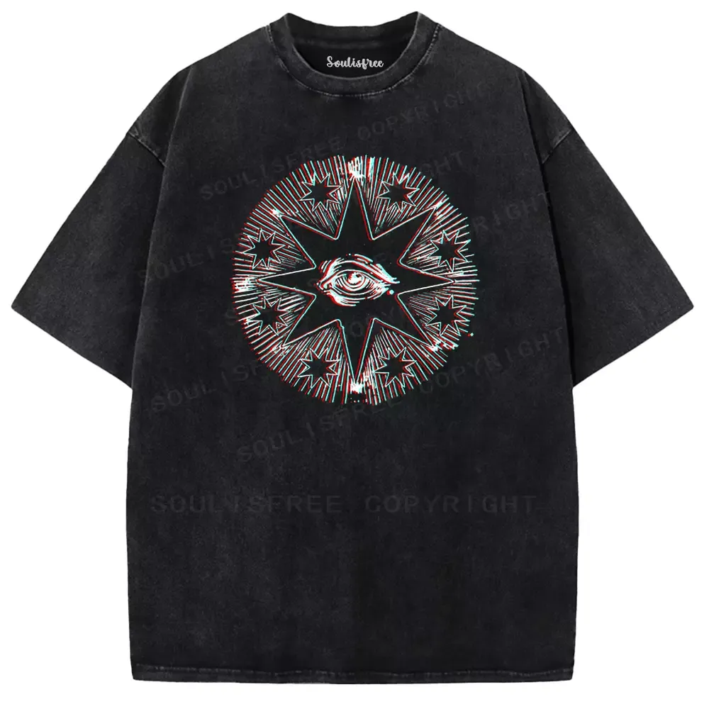Soulisfree Cosmic Watcher Washed Tee