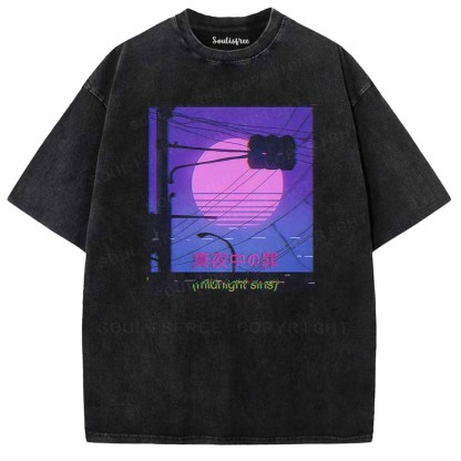 Soulisfree Tokyo Lights Washed Tee