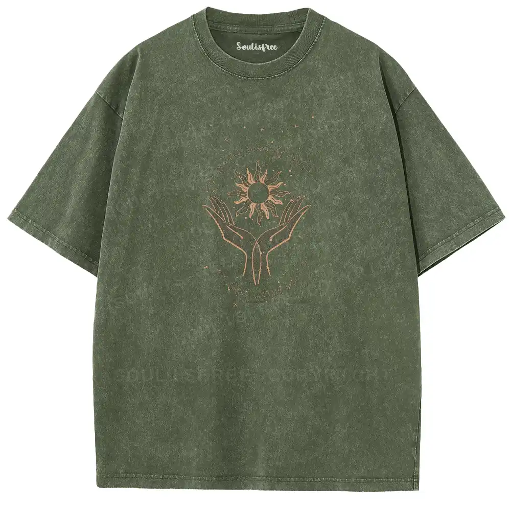 Sun in Hands Washed T-shirt