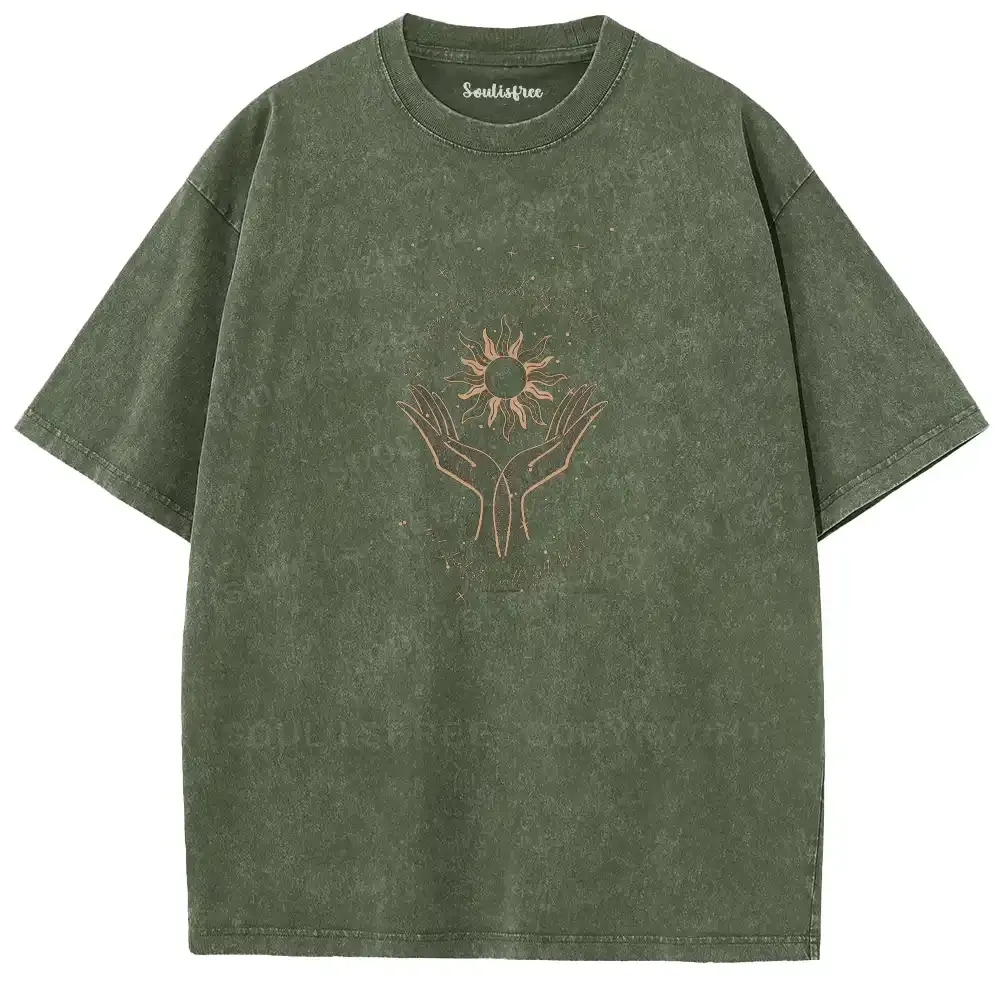 Sun in Hands Washed T-shirt
