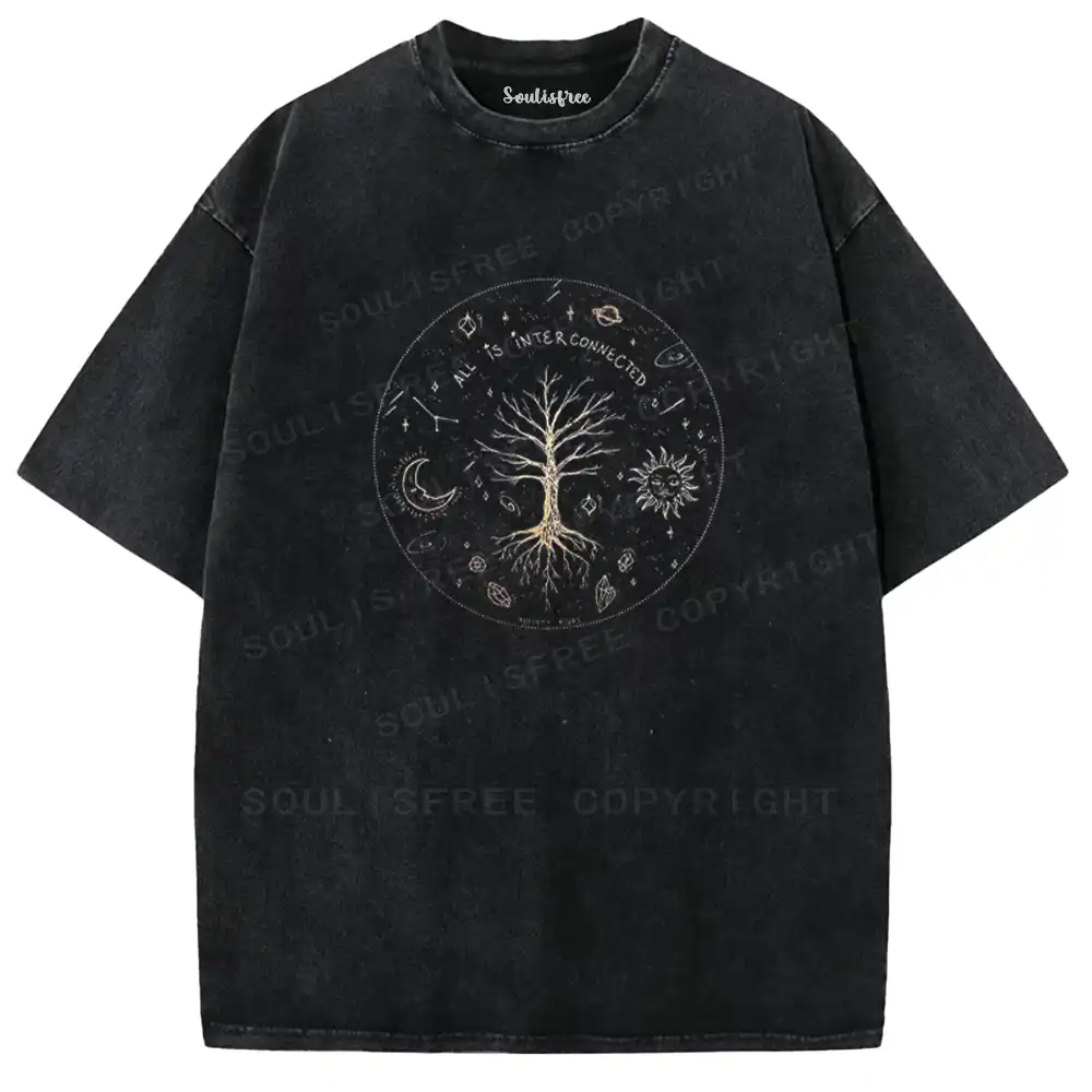 Interconnected Tree Washed T-shirt