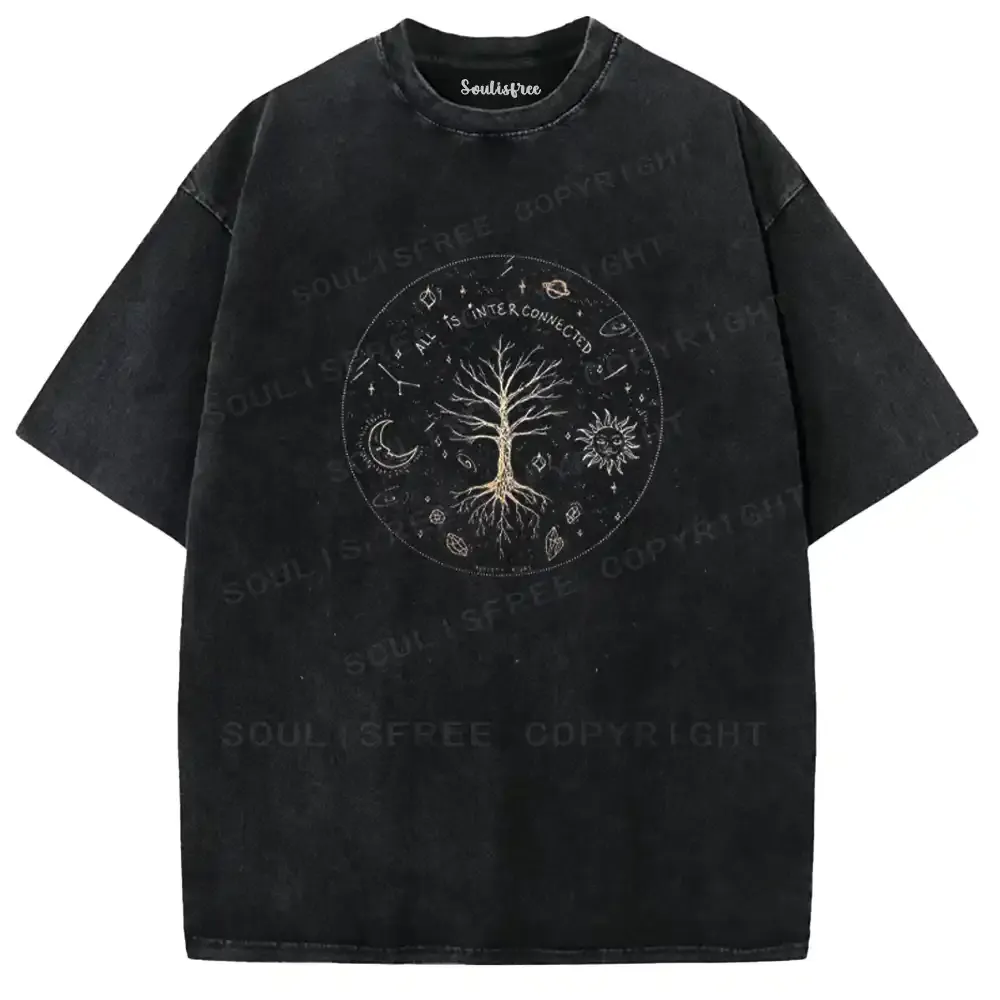 Interconnected Tree Washed T-shirt