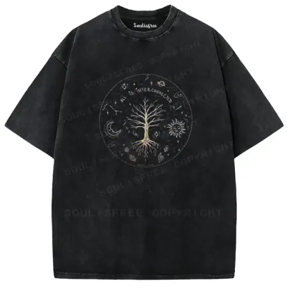Interconnected Tree Washed T-shirt