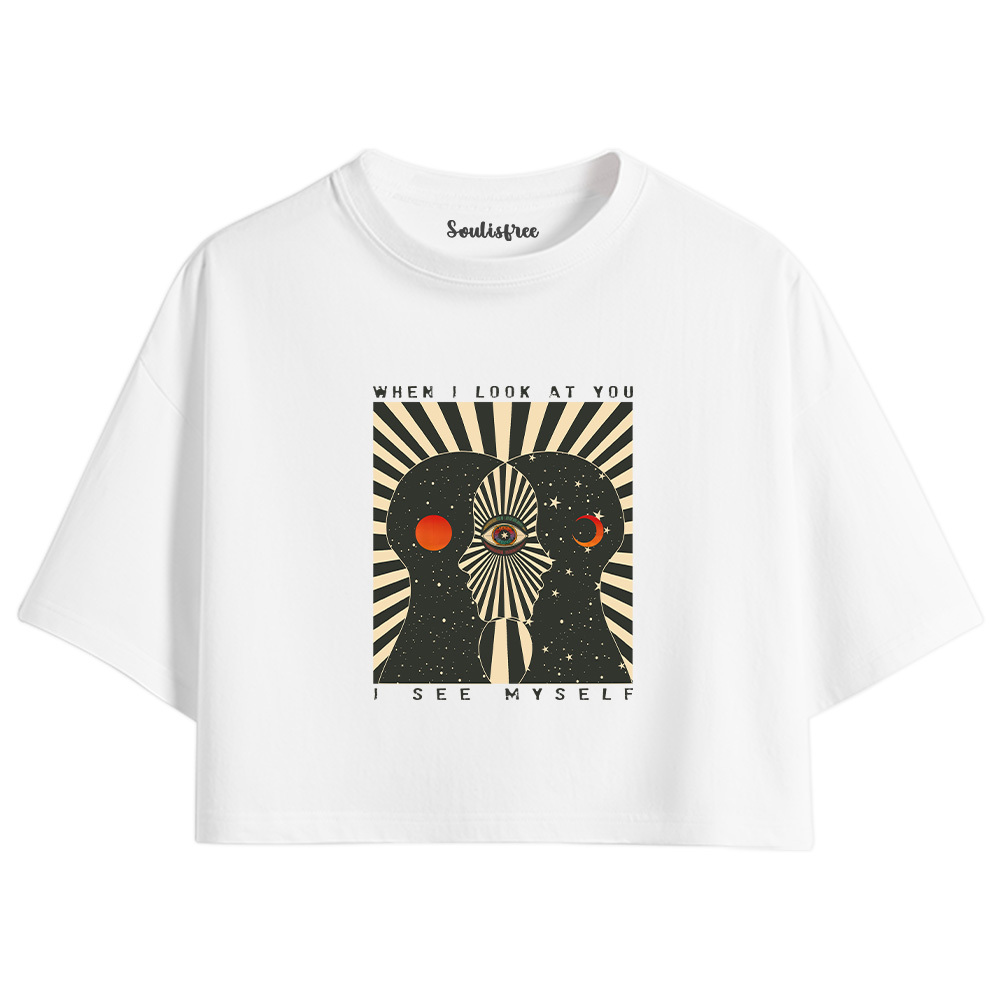 Designed Reflections of the Soul Crop Top