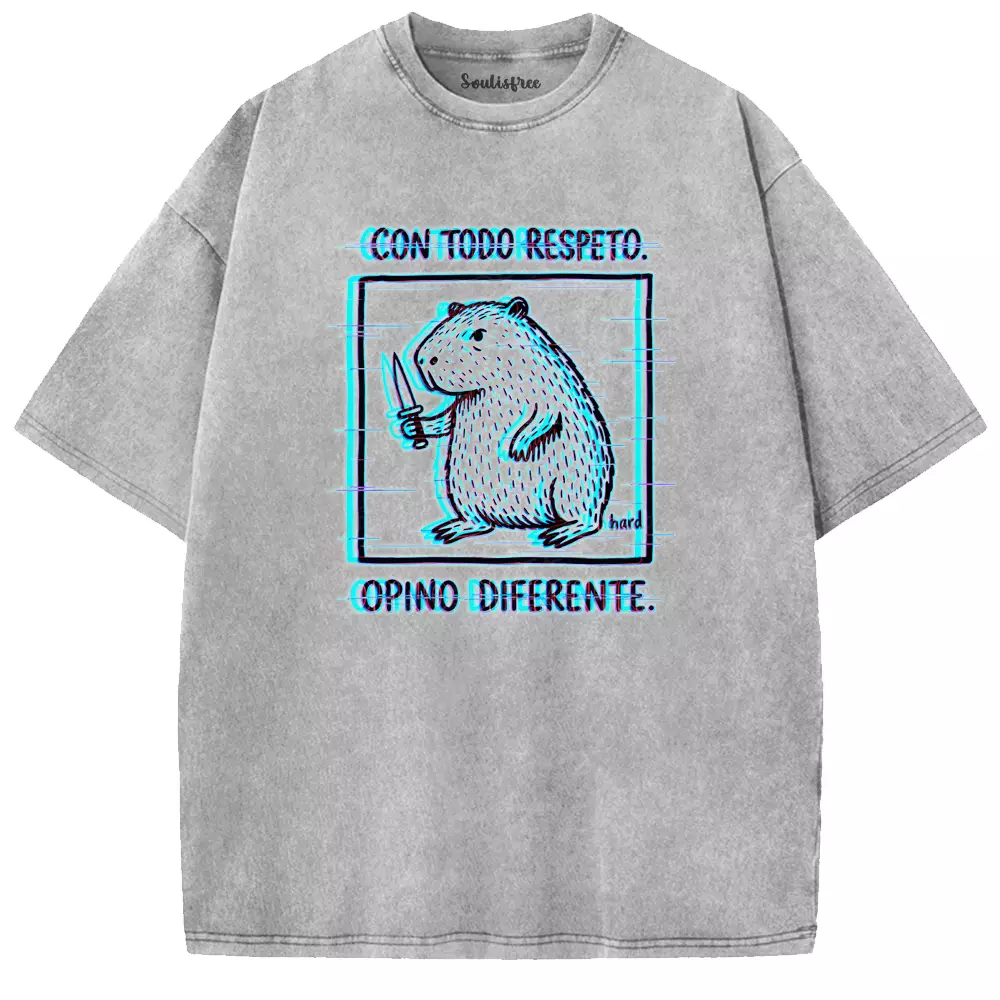 Soulisfree Capybara of Contradiction Washed Tee