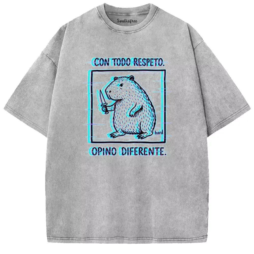 Soulisfree Capybara of Contradiction Washed Tee