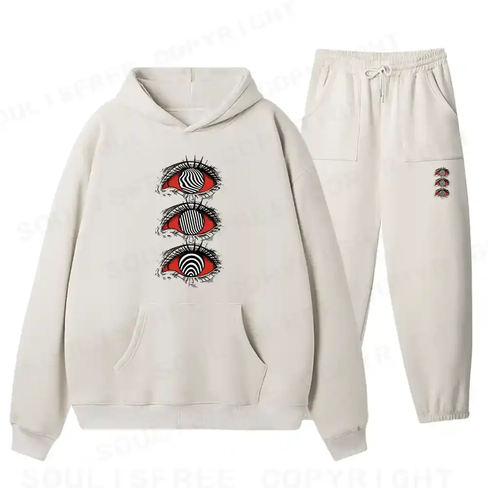 Psychedelic Eye Fleece Hoodie Set