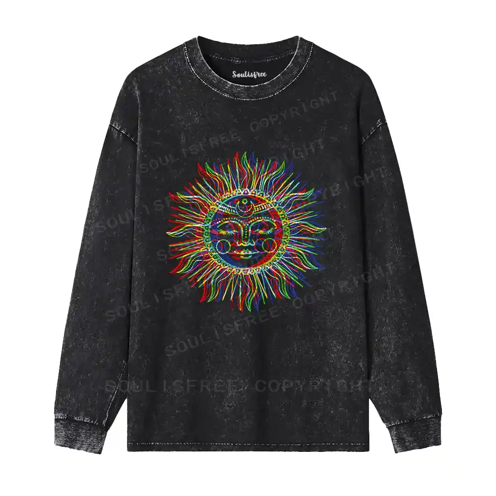 Vibes of the Sun Washed Long Sleeve Shirt
