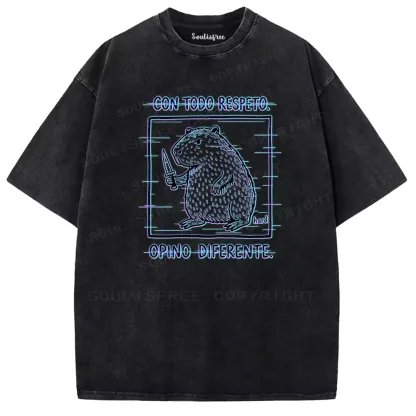 Soulisfree Capybara of Contradiction Washed Tee