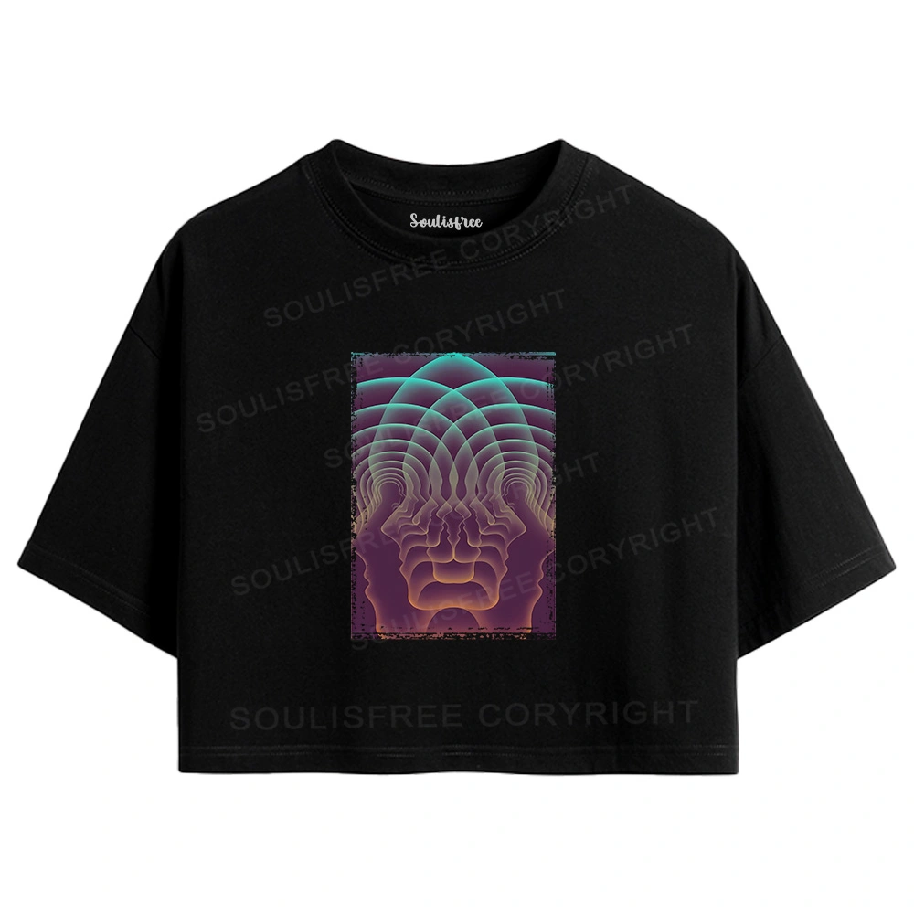 Do You Really Know Yourself Crop Top