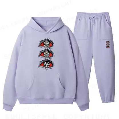 Psychedelic Eye Fleece Hoodie Set