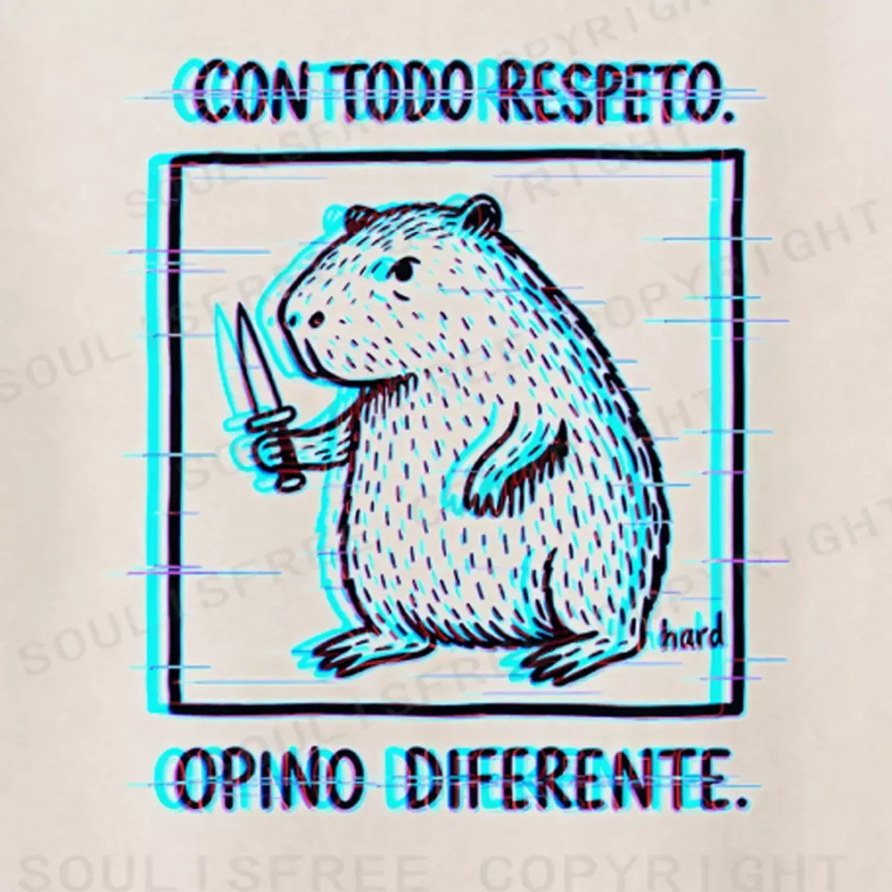 Soulisfree Capybara of Contradiction Washed Tee