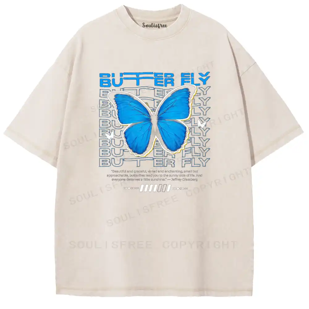 Azure Flutter Washed T-shirt