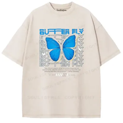 Azure Flutter Washed T-shirt