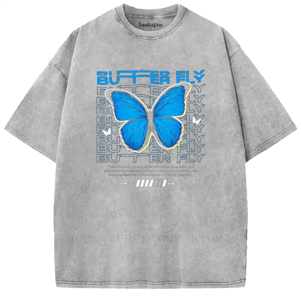 Azure Flutter Washed T-shirt