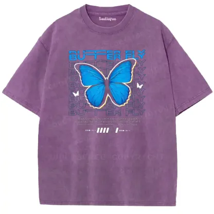 Azure Flutter Washed T-shirt