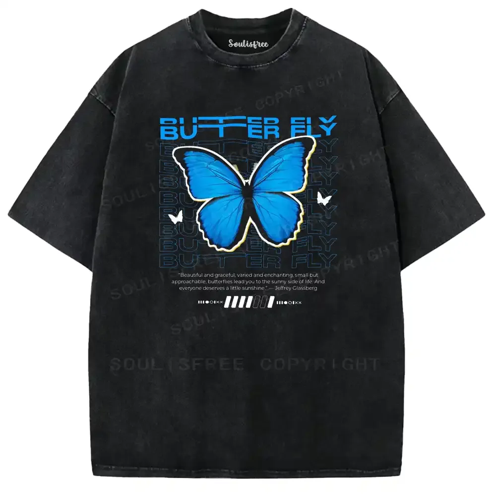 Azure Flutter Washed T-shirt