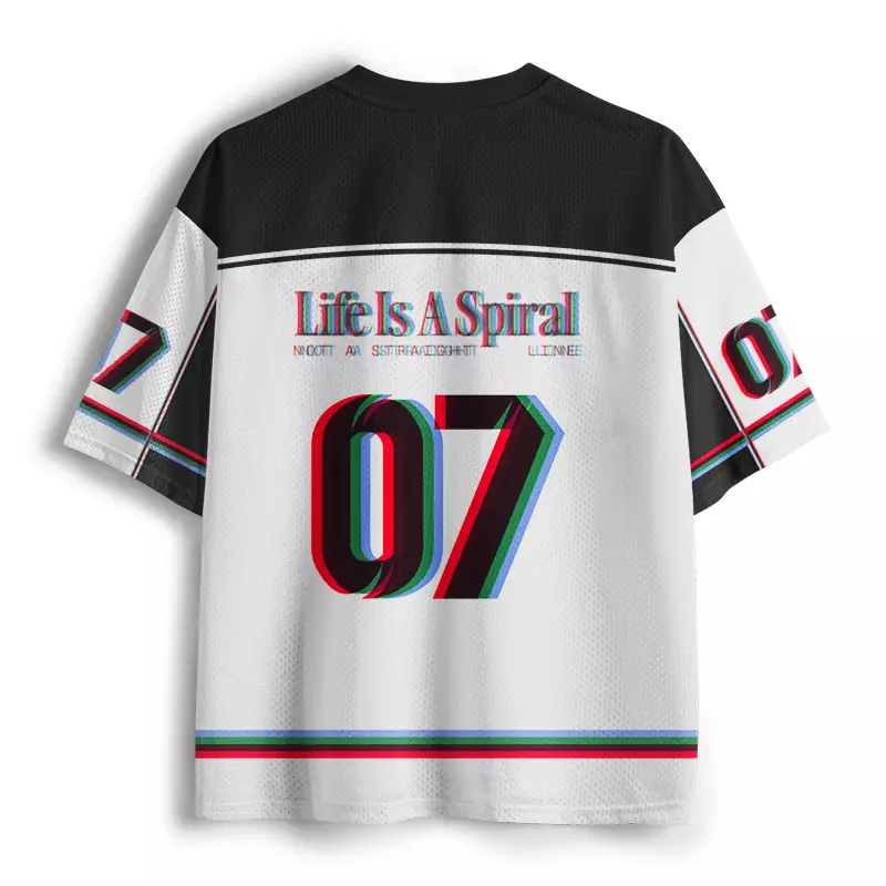 Soulisfree Life Is A Spiral Mesh Jersey