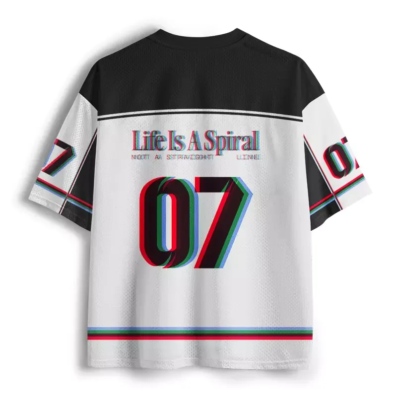 Soulisfree Life Is A Spiral Mesh Jersey