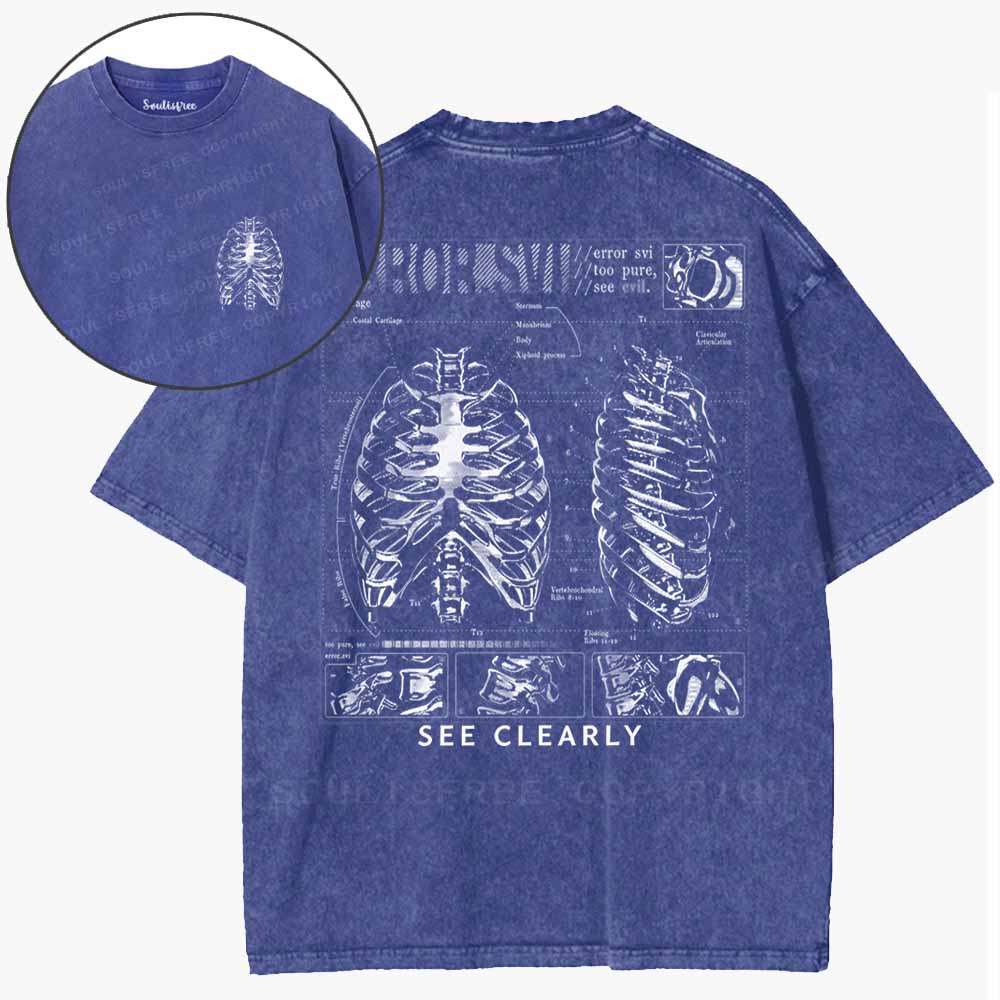 Soulisfree Anatomy Of Truth Washed Tee