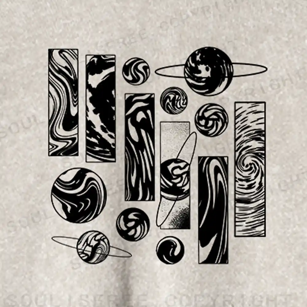 Galaxy Washed Cropped Sweatshirt