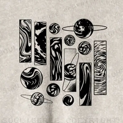 Galaxy Washed Cropped Sweatshirt