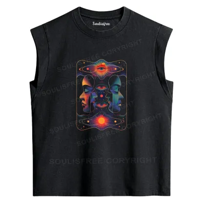 Self-exploration Washed Tank Tops