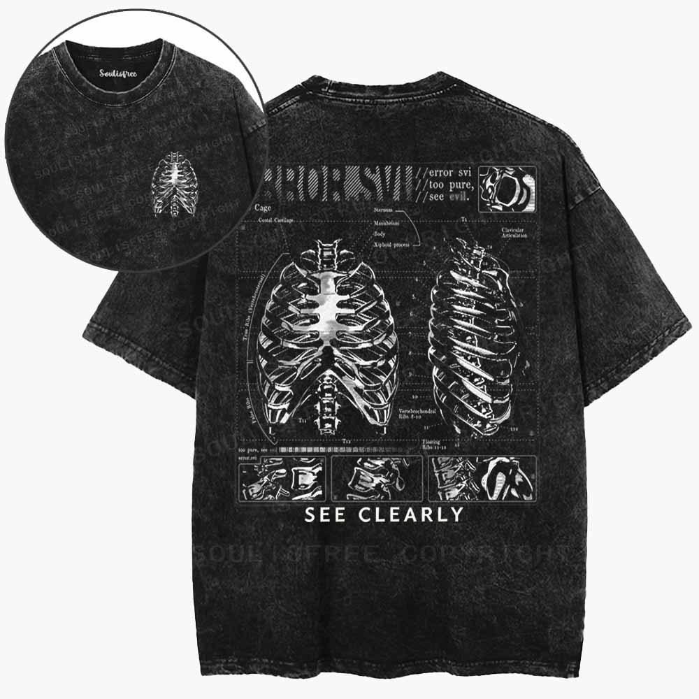 Soulisfree Anatomy Of Truth Washed Tee