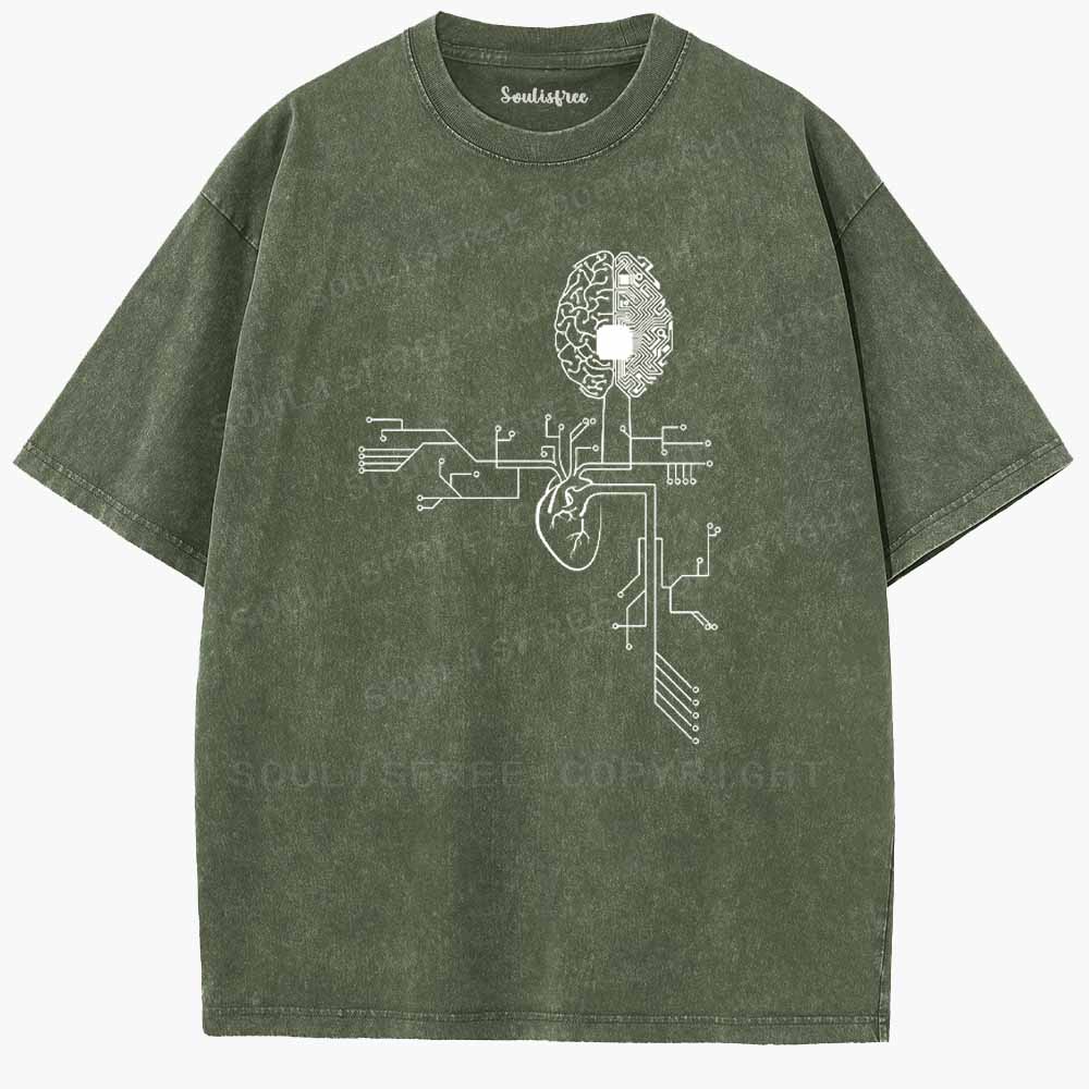 Soulisfree The Mind And The Heart  Washed Tee