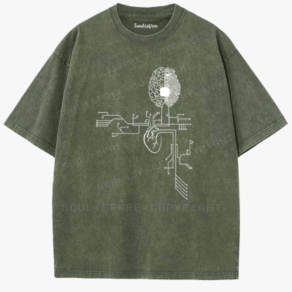 Soulisfree The Mind And The Heart  Washed Tee