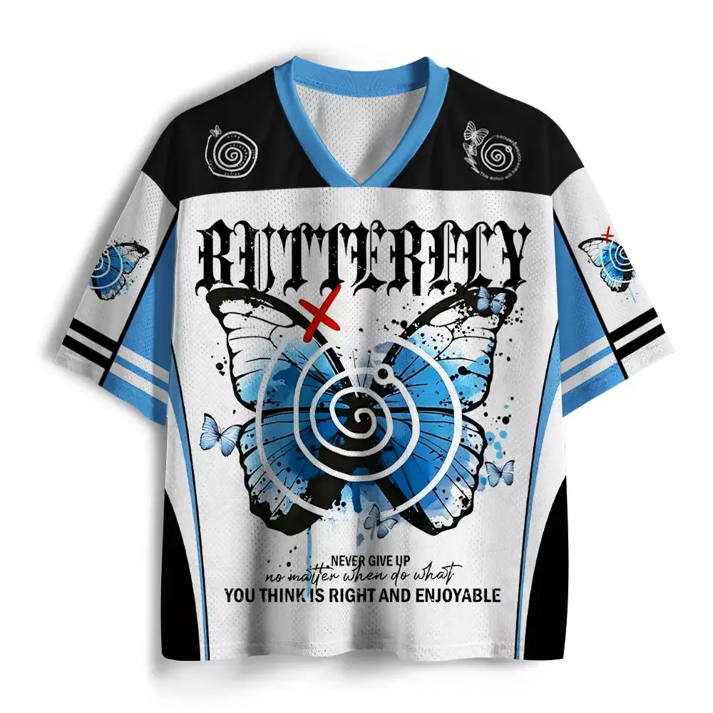 Designed Soulisfree Never Give Up Butterfly Mesh Jersey