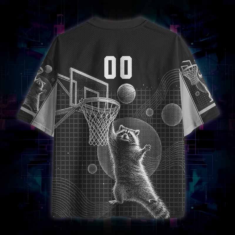 Soulisfree Raccoon Basketball Mesh Jersey