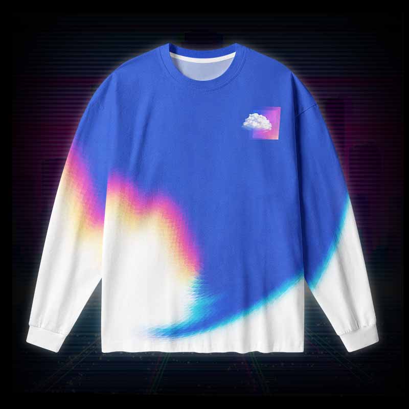 Soulisfree DIGITAL DAYDREAM ,REALITY CAN WAIT Long Sleeve Cotton Tee