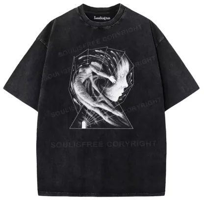 When Minds Collide Washed T-shirt