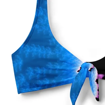 Soulisfree Cosmic Nebula Edge Glitch Bow Bikini