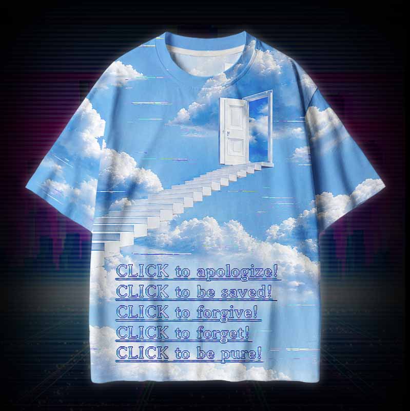 Soulisfree  CLICK TO ASCEND  Cotton Tee