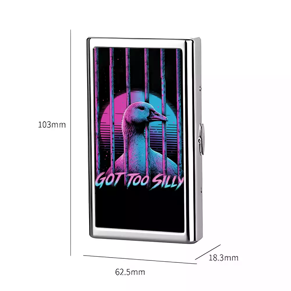 Soulisfree GOT TOO SILLY  Metal Pocket Case