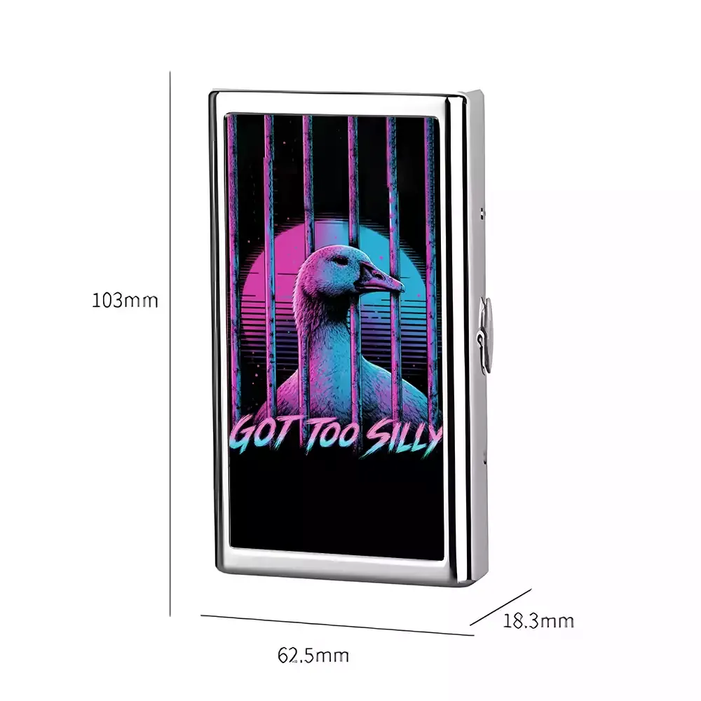 Soulisfree GOT TOO SILLY  Metal Pocket Case