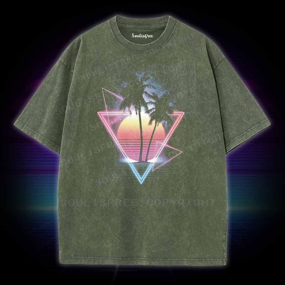 Soulisfree Retro 80s Vaporwave Washed Tee