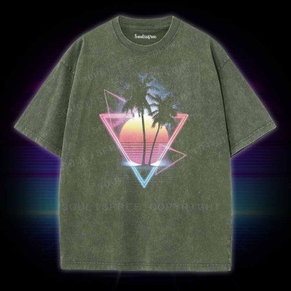 Soulisfree Retro 80s Vaporwave Washed Tee