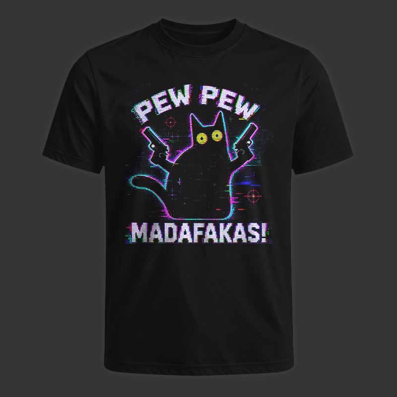 Soulisfree Pew Pew Cat Chaos Classic Tee