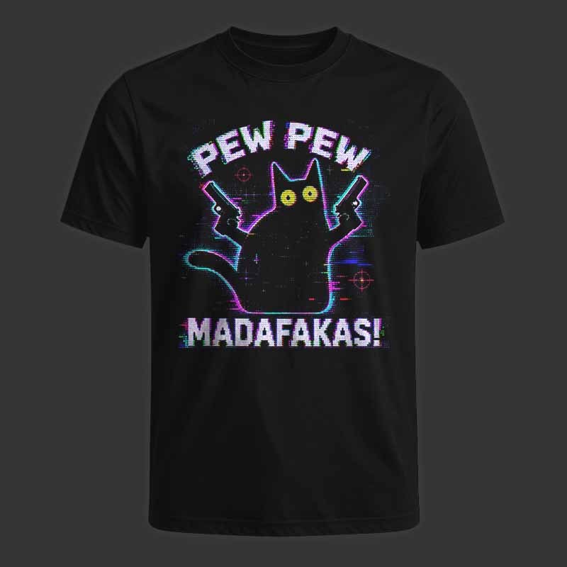 Soulisfree Pew Pew Cat Chaos Classic Tee