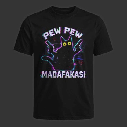 Soulisfree Pew Pew Cat Chaos Classic Tee
