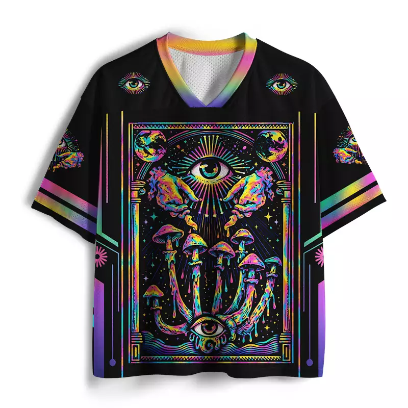 Soulisfree Psychedelic Mind Garden Mesh Jersey
